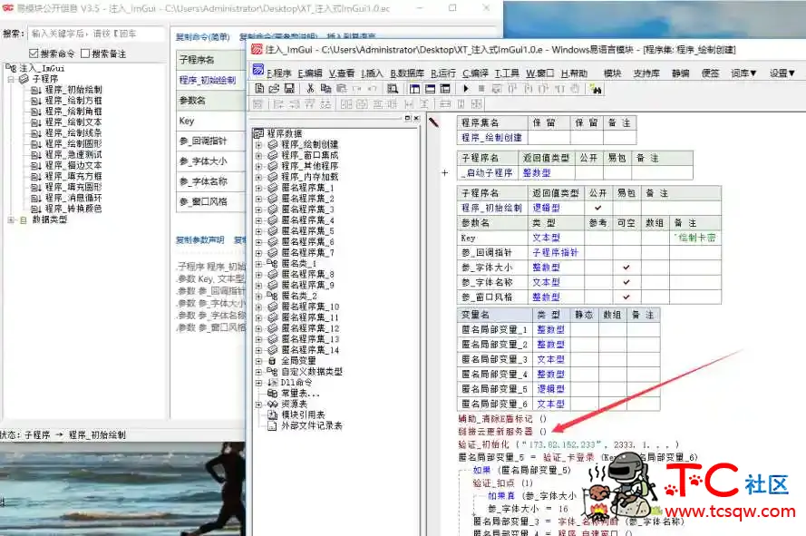 号称imgui注入 实则有病毒 大家小心！ TC辅助网www.tcsq1.com2605