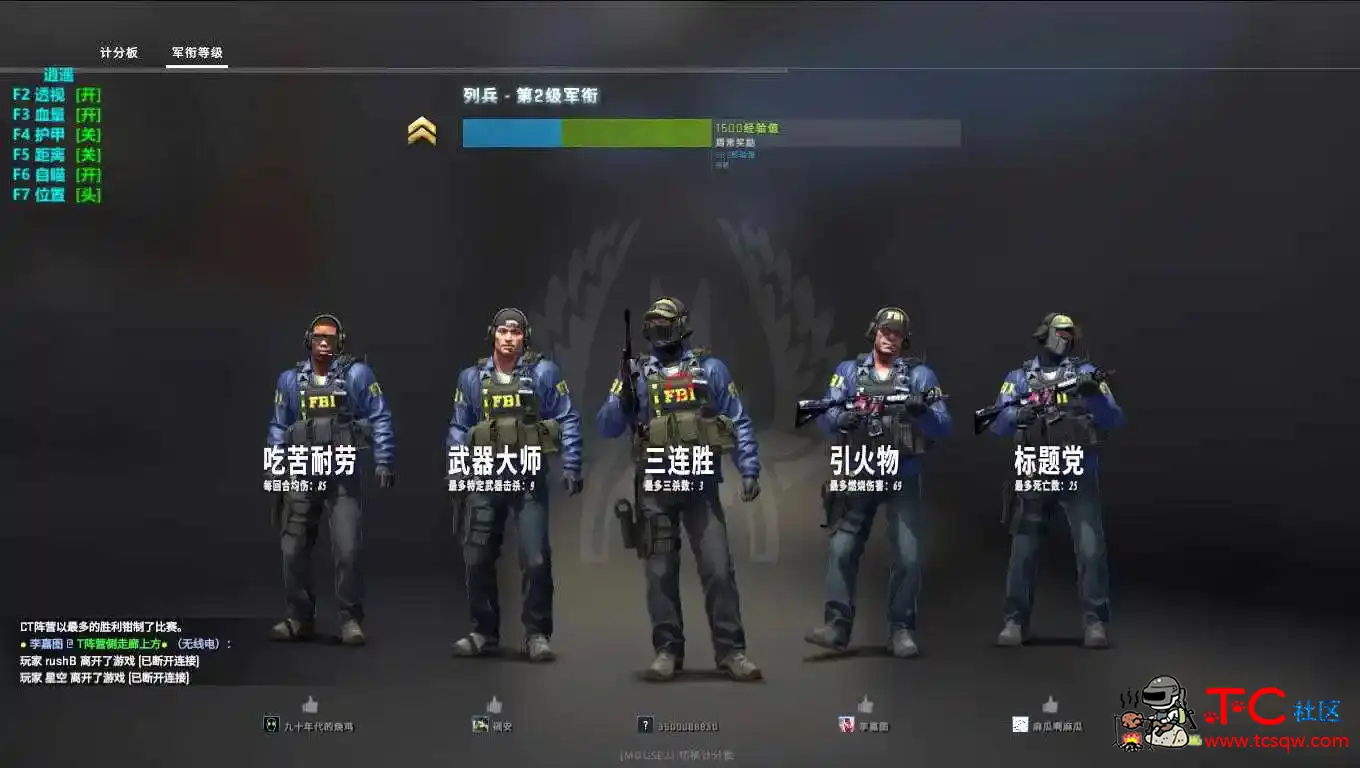 逍遥CSGO官服透视自瞄辅助 TC辅助网www.tcsq1.com1493