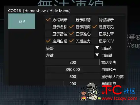 使命召唤16 透视自瞄无后提取市场DLL辅助 TC辅助网www.tcsq1.com2747