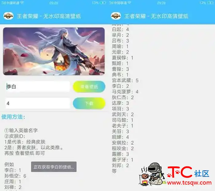 王者横向壁纸 1.01 一款可以获取王者高清壁纸软件 TC辅助网www.tcsq1.com4633