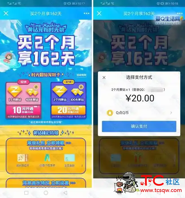 20元买2个月黄钻送100天 10元1个月送40天 TC辅助网www.tcsq1.com5319