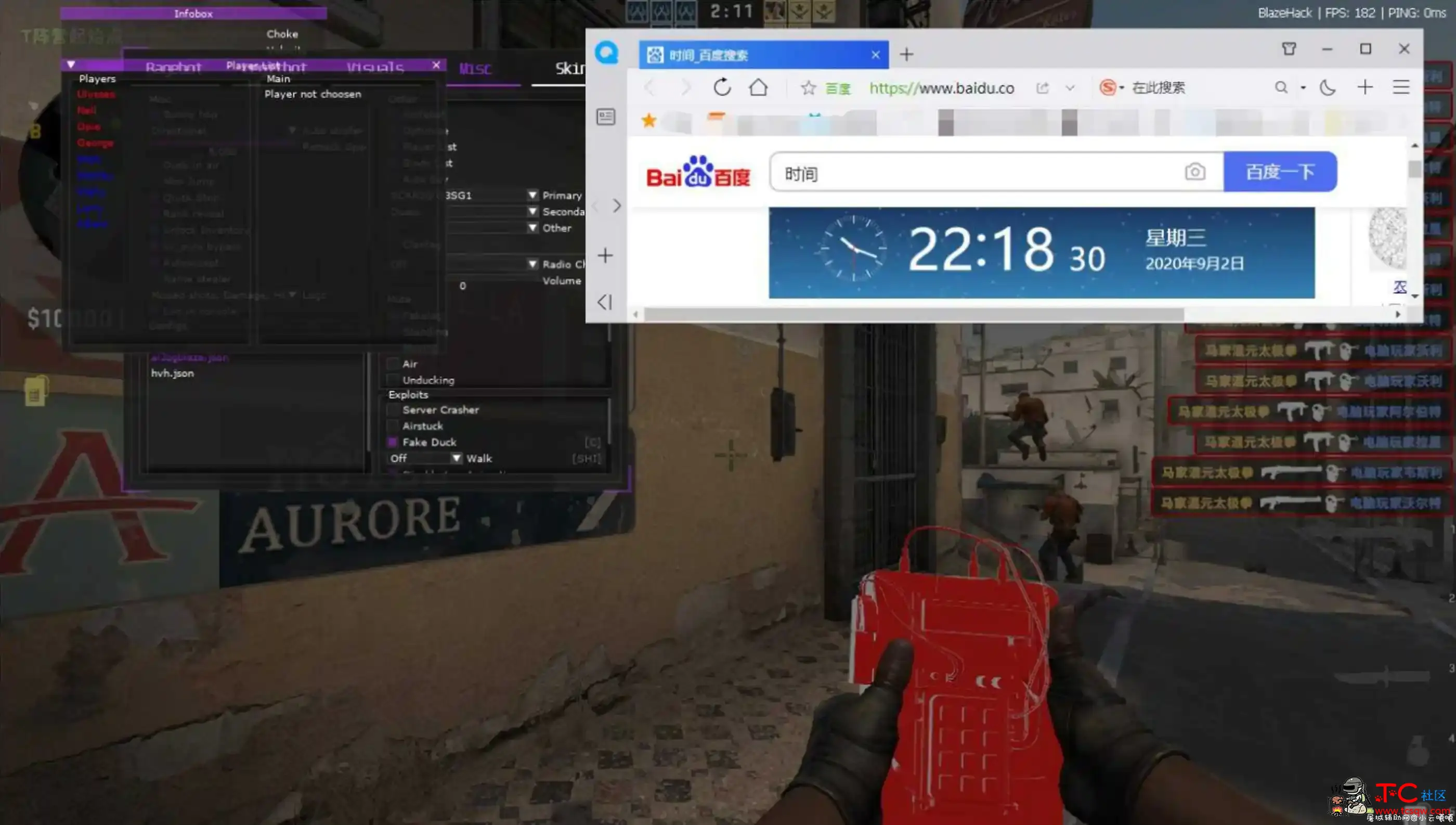 CSGO blazehack陀螺自带参数V9.2 TC辅助网www.tcsq1.com3955