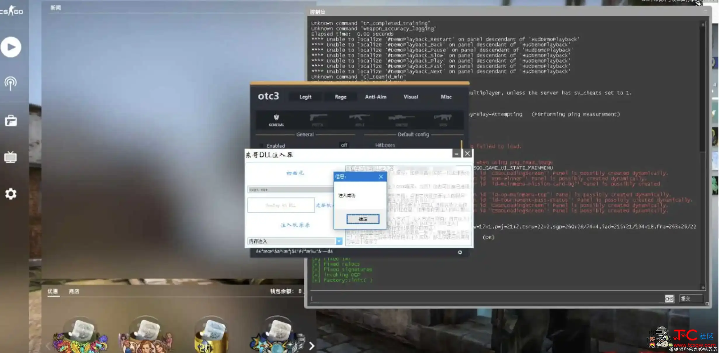 CSGO DLL注入器 长期可用 Win10也可用 TC辅助网www.tcsq1.com96