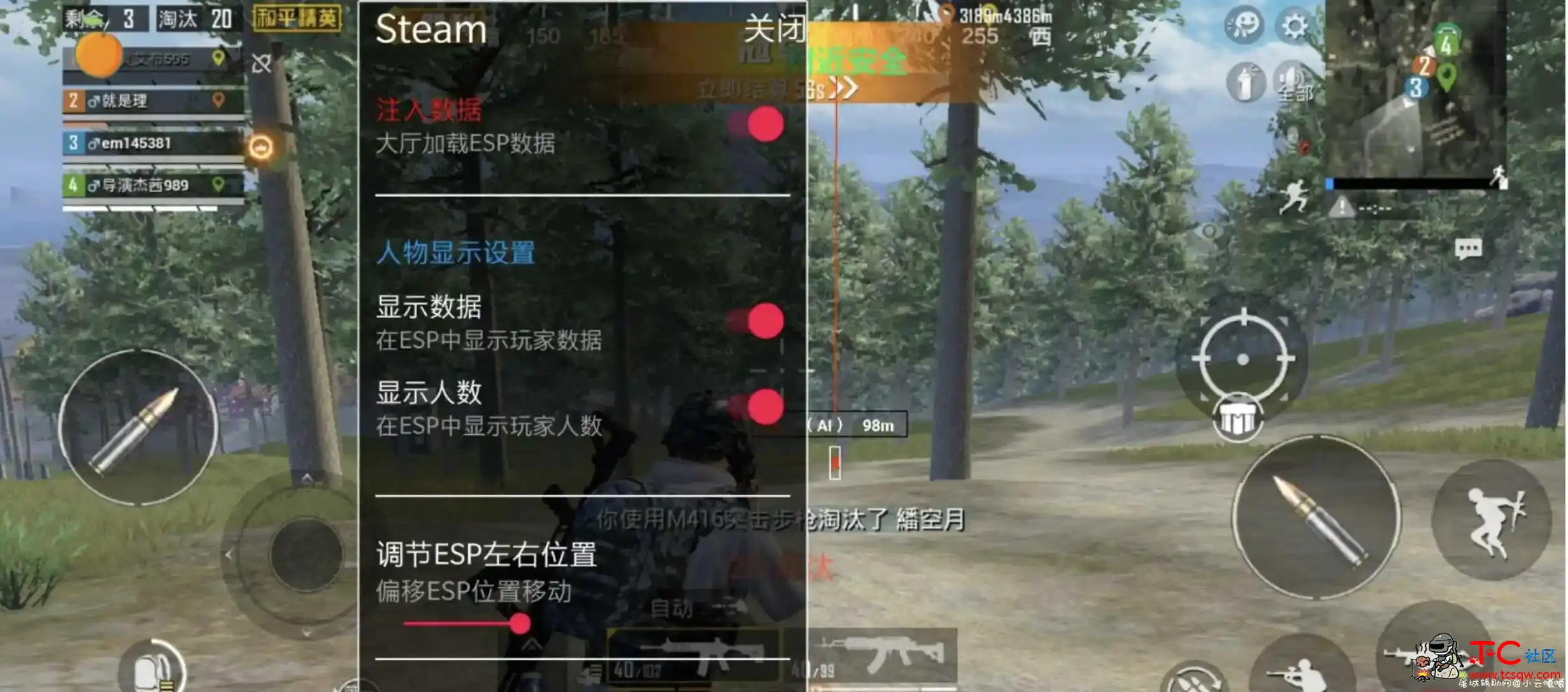 和平精英国服Steam上市辅助破解版本 TC辅助网www.tcsq1.com2949