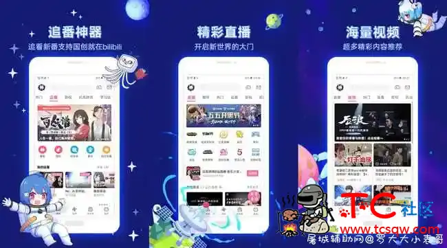 哔哩哔哩V6.7.0定制版 超高画质/观看番剧 TC辅助网www.tcsq1.com8823