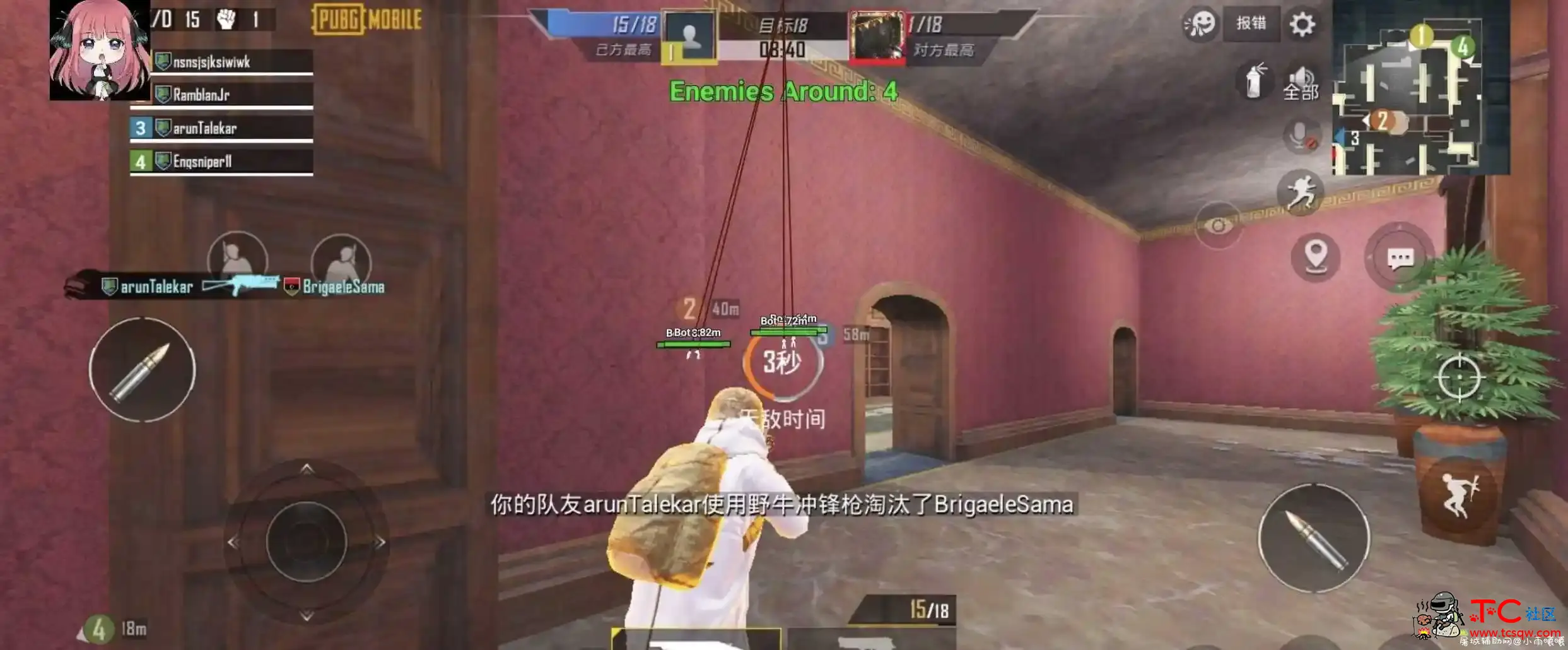 PUBG1.3新版本汉化绘制+防三框架+稳定全防 TC辅助网www.tcsq1.com1240