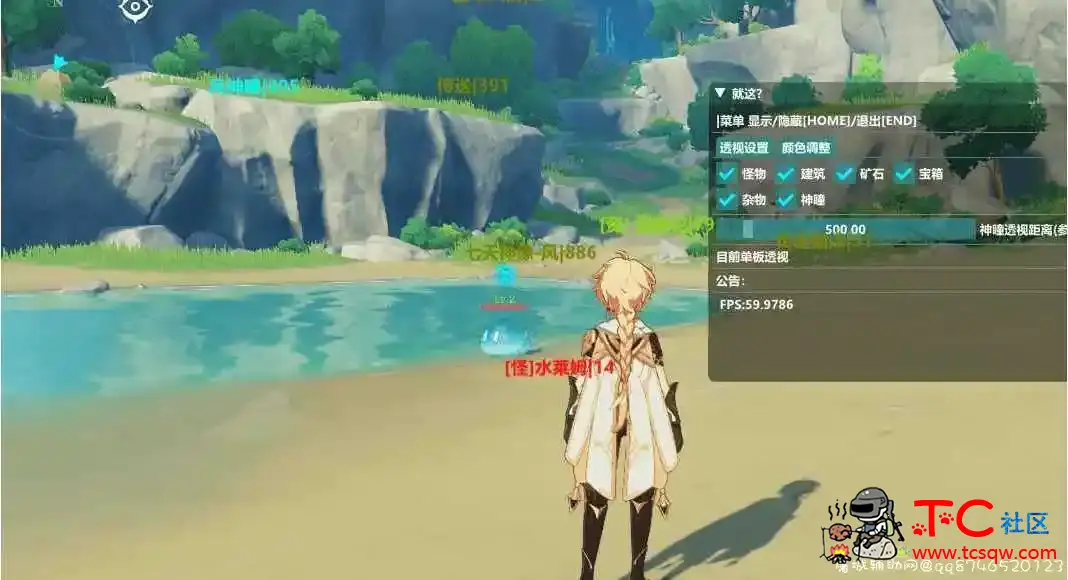 原神GamePlus单板透视辅助v3.16 TC辅助网www.tcsq1.com2937