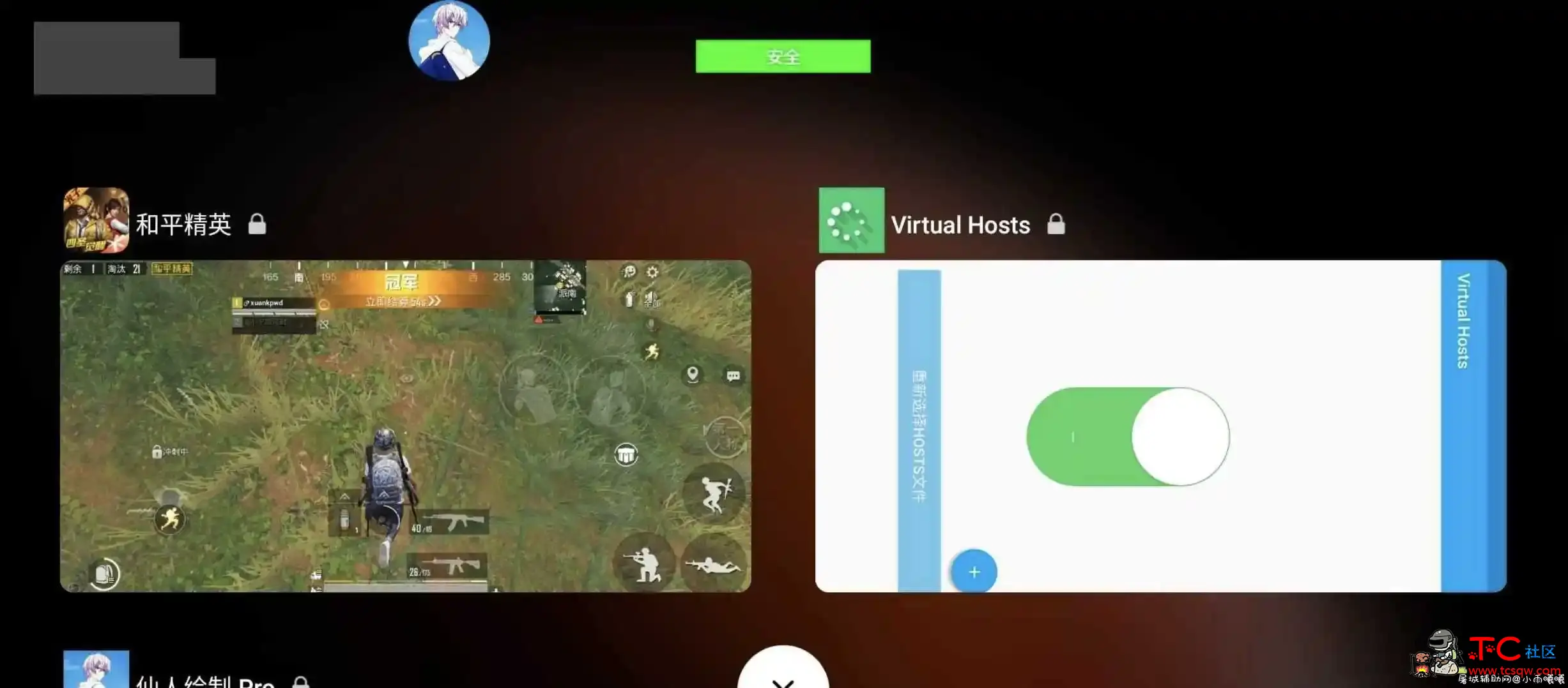 和平精英国服仙人Pro 绘制＋防封 TC辅助网www.tcsq1.com6844