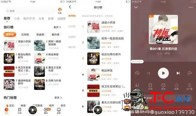 番茄畅听V2.3.0.32去广告版 TC辅助网www.tcsq1.com556