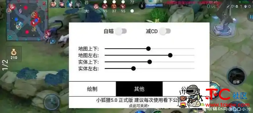 王者64位裸奔绘制小狐狸5.0 TC辅助网www.tcsq1.com1592