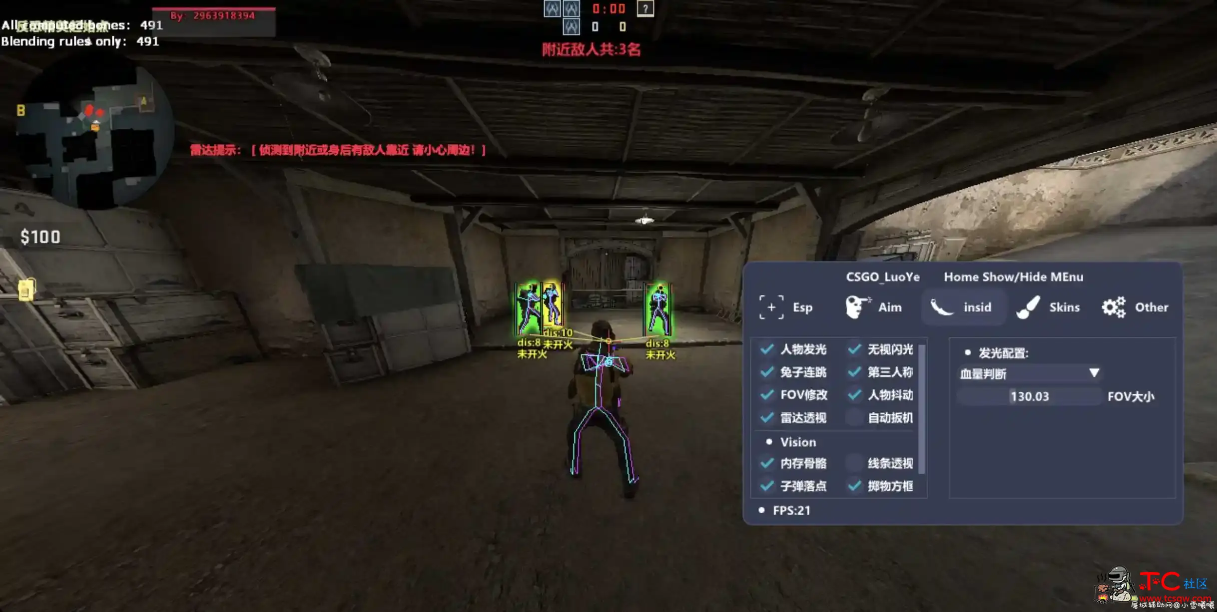 CSGO_LuoYe1.3外部绘制辅助 TC辅助网www.tcsq1.com6997