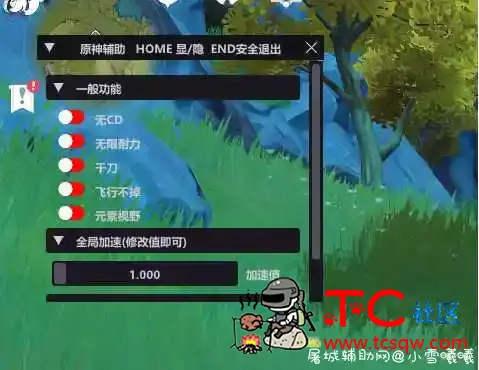 原神辅助TOM新增元素视野 全局加速 TC辅助网www.tcsq1.com4345