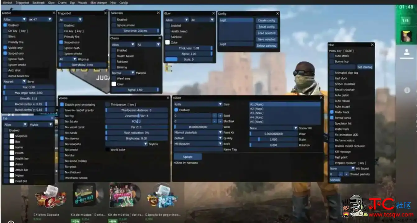 CSGO Osiris多功能作弊辅助 英文原版 TC辅助网www.tcsq1.com3567