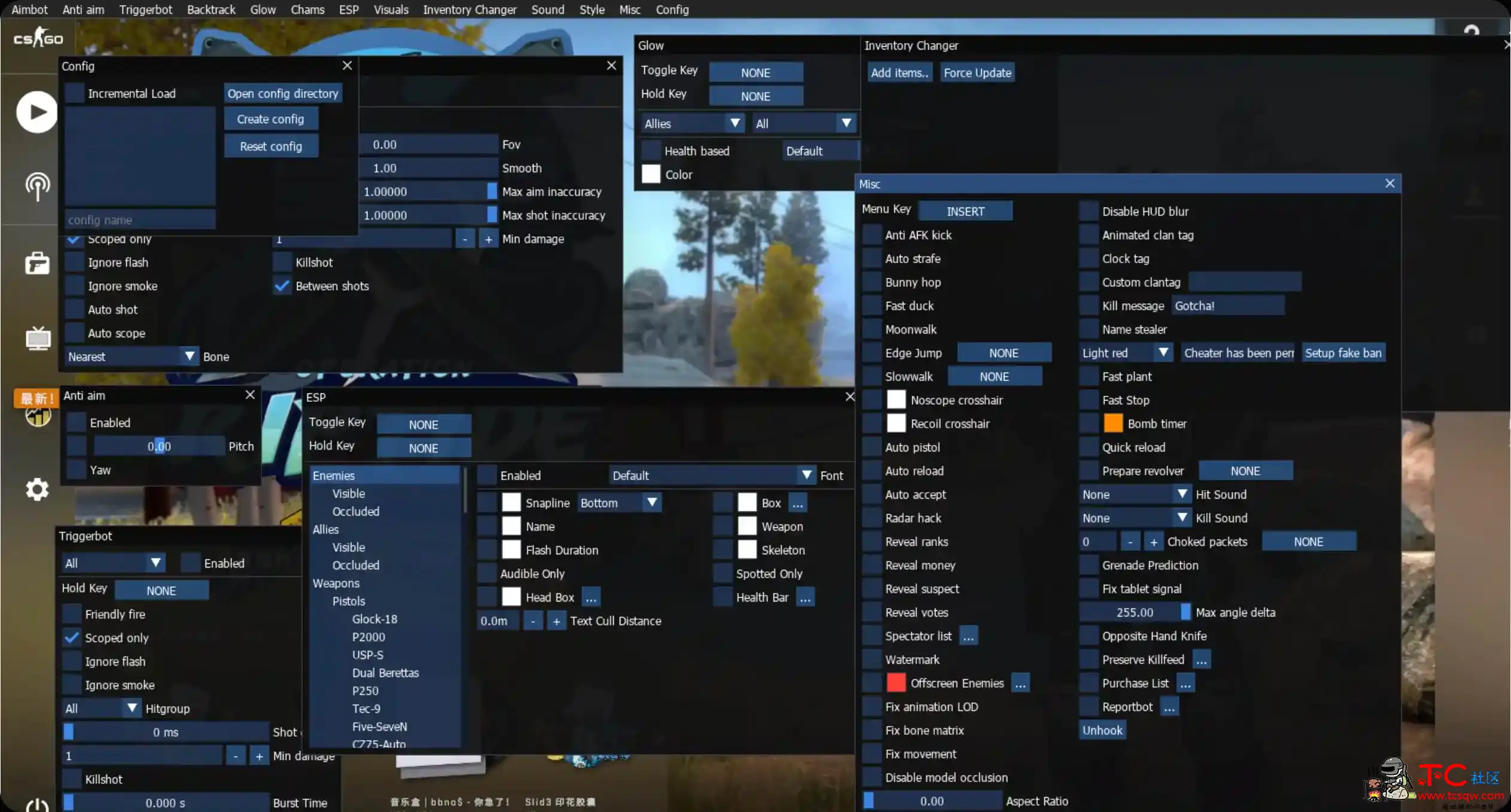 CSGO Osiris多功能作弊辅助双版本 TC辅助网www.tcsq1.com5794
