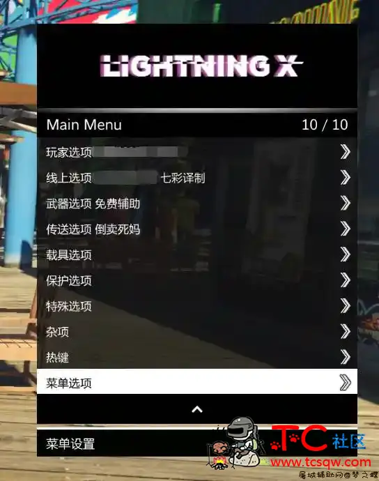 GTA5线上免费辅助Lightning X 2.3保护恶搞稳定 TC辅助网www.tcsq1.com2712