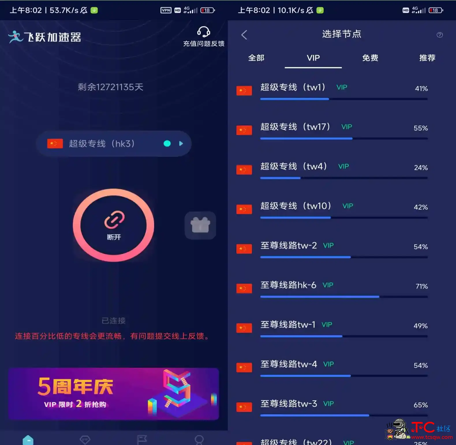 飞跃加速器VPN[永久破解] TC辅助网www.tcsq1.com6099