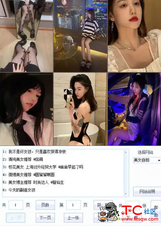 PC美女写真爬取下载1.2绿色福利版 TC辅助网www.tcsq1.com5602