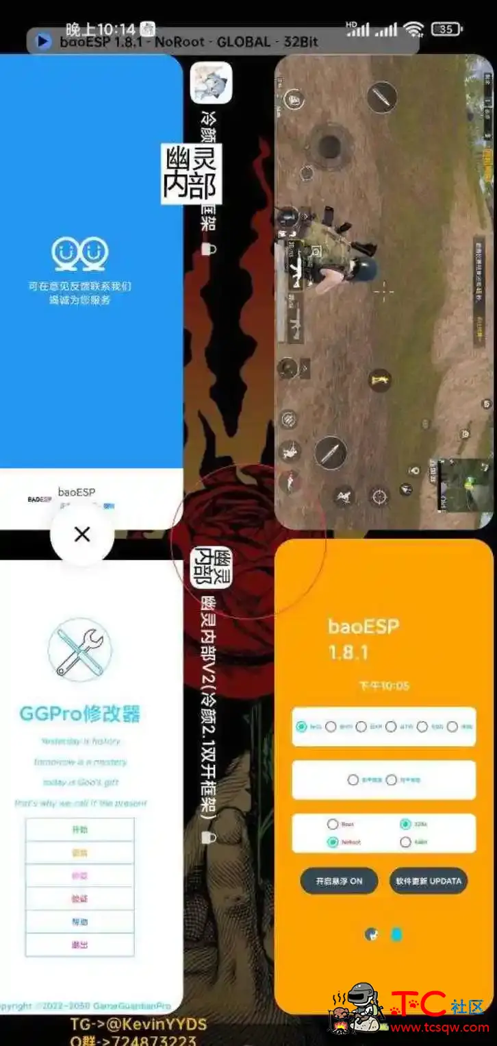 PUBG国际服幽林内部防+绘制插件+免root防闪框架 TC辅助网www.tcsq1.com3862