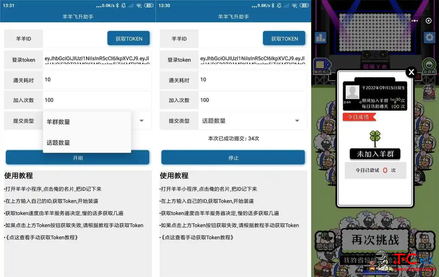 安卓羊了个羊飞升助手v3.0 TC辅助网www.tcsq1.com9348