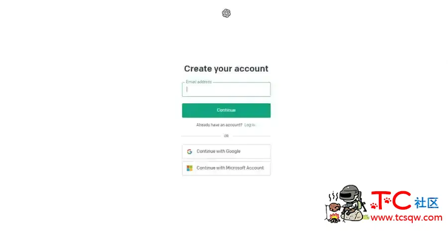 ChatGPT注册详细攻略指南 TC辅助网www.tcsq1.com3501