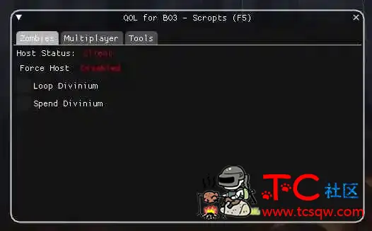 使命召唤 黑色行动3 ScroptsQOL多功能修改器v1.8.1 TC辅助网www.tcsq1.com5130