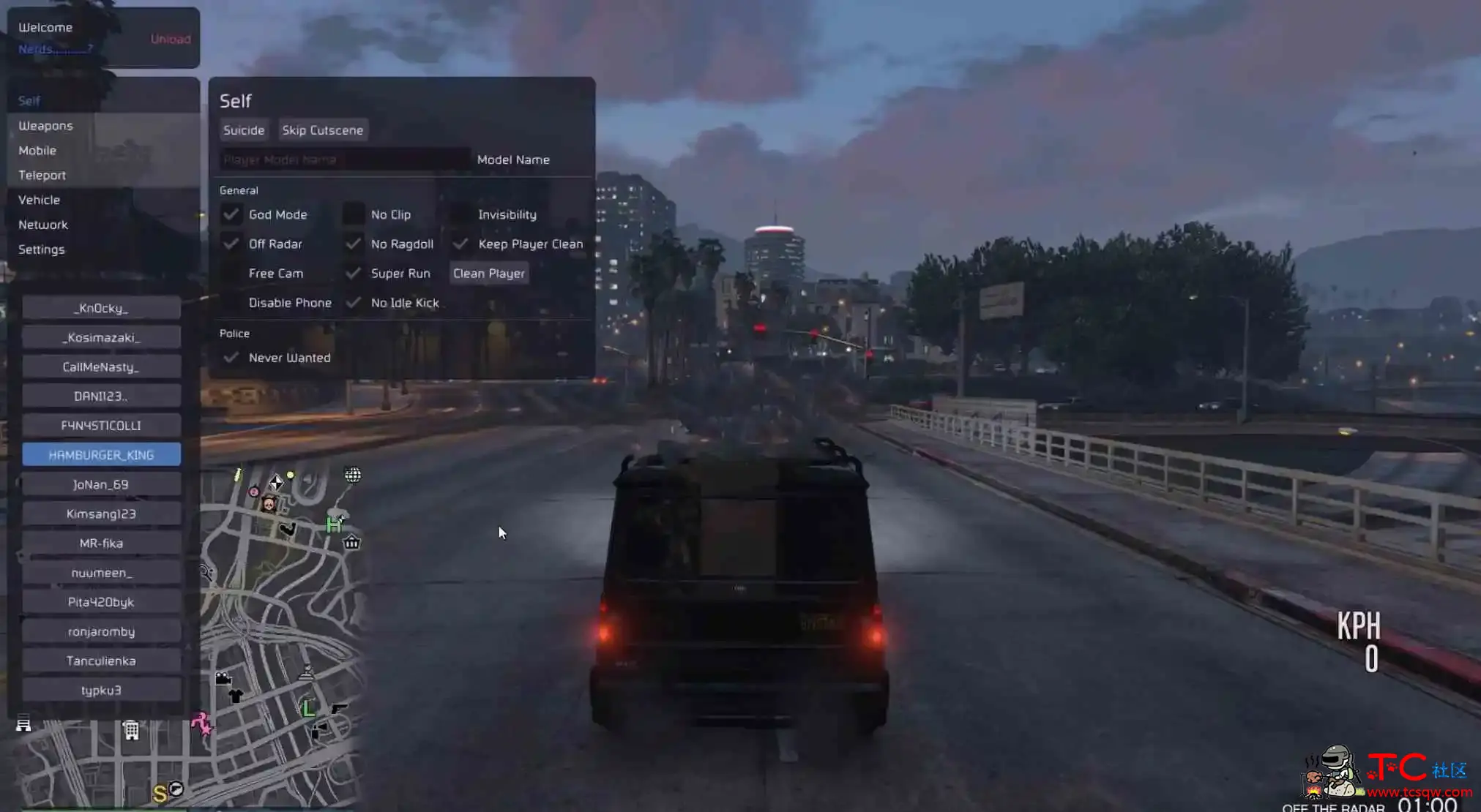 GTA5[1.68]YimMenu多功能作弊辅助v1.12 TC辅助网www.tcsq1.com3814