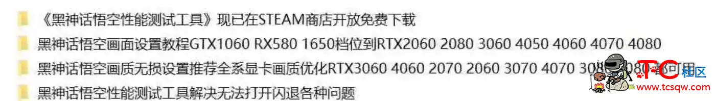 黑神话悟空 游戏画面设置优化指南合集 TC辅助网www.tcsq1.com8057