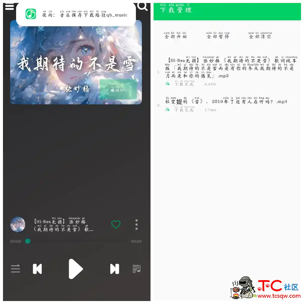 QB音乐v1.1 音乐免费听免费下载 TC辅助网www.tcsq1.com3101