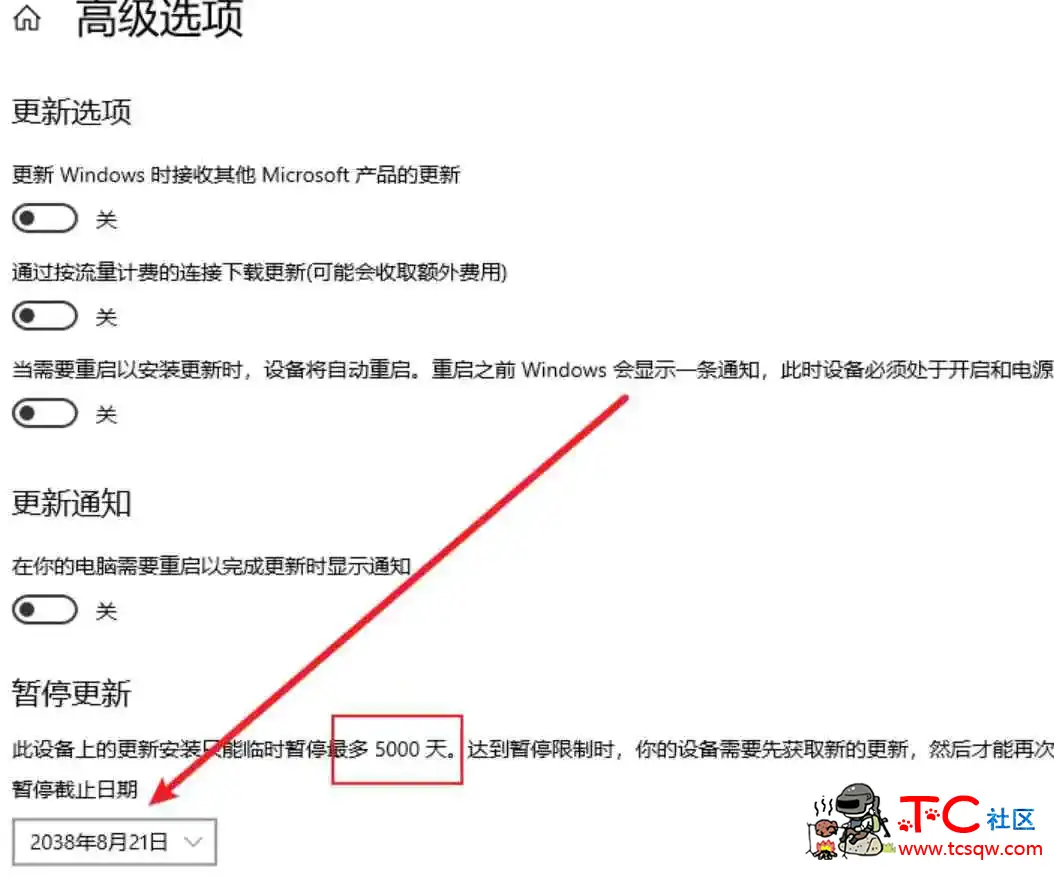 window 禁止自动更新 无副作用 TC辅助网www.tcsq1.com5121