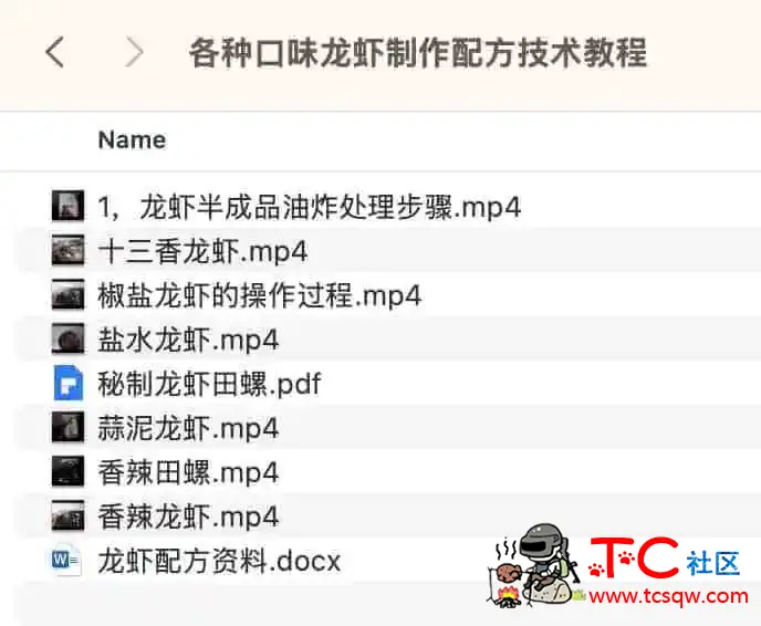各种口味龙虾制作配方技术教程 TC辅助网www.tcsq1.com3673