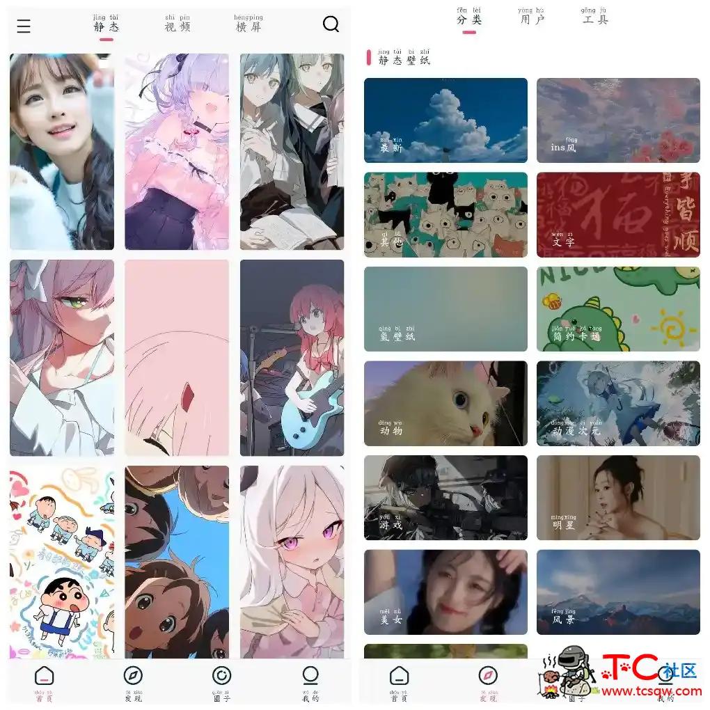 倾心壁纸v1.4.6去广告版 一款非常好用的手机美化工具软件 TC辅助网www.tcsq1.com568