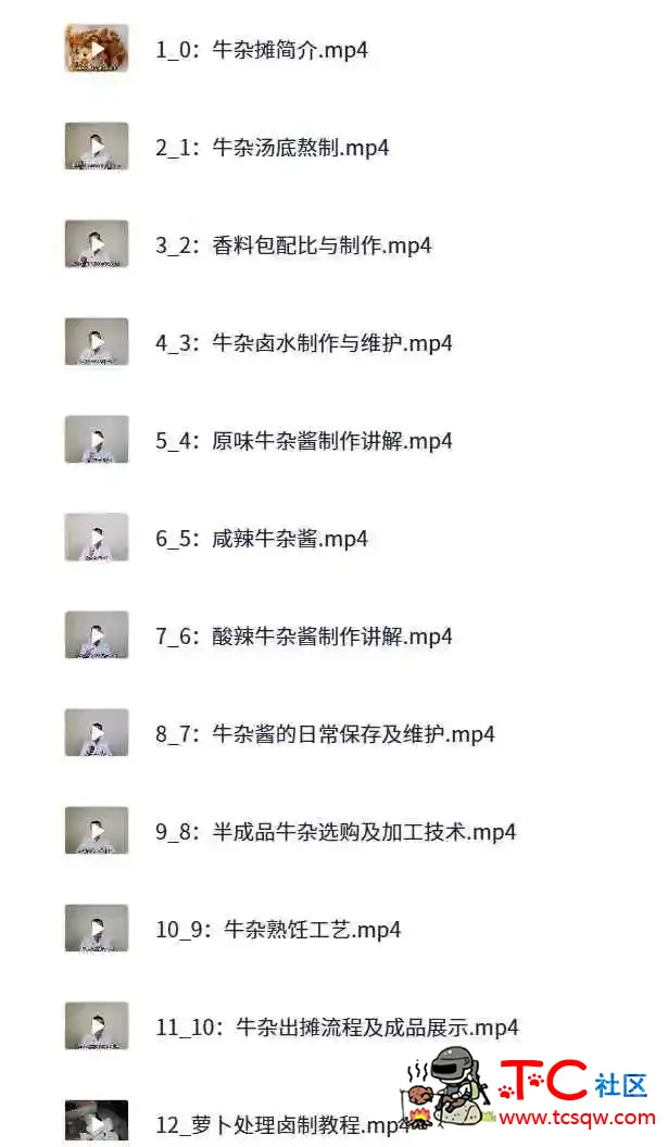 原味牛杂摆摊开店攻略全套课 TC辅助网www.tcsq1.com5402