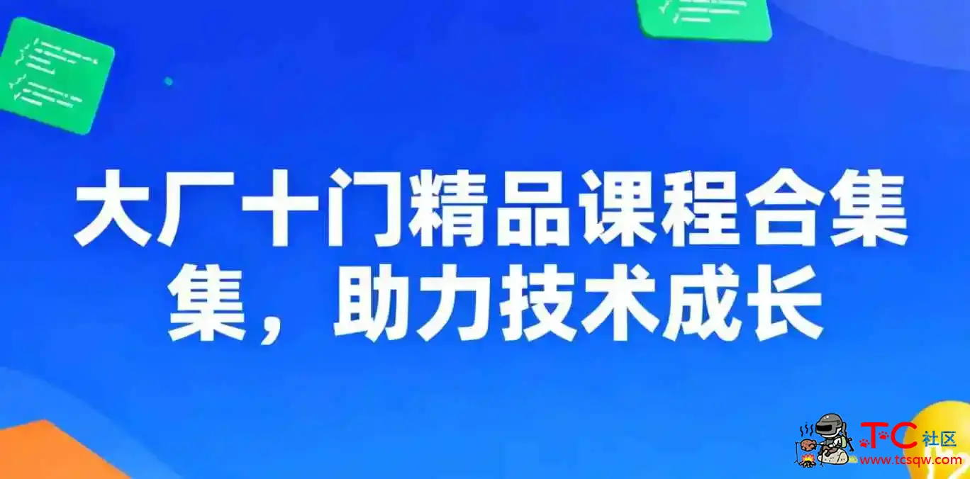 大厂十门精品课程合集助力技术成长 TC辅助网www.tcsq1.com8250