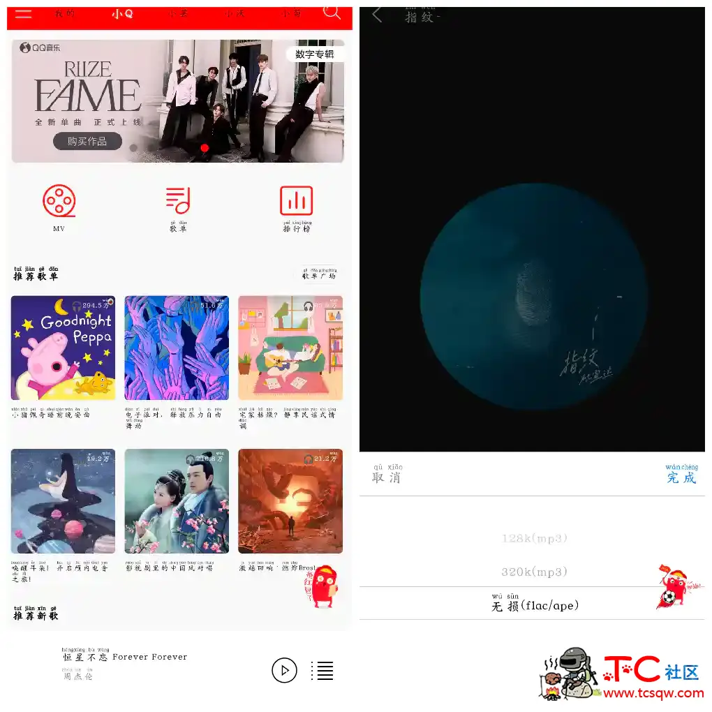 轻听音乐v9.9.9  无损音乐免费下载免费听 TC辅助网www.tcsq1.com7027