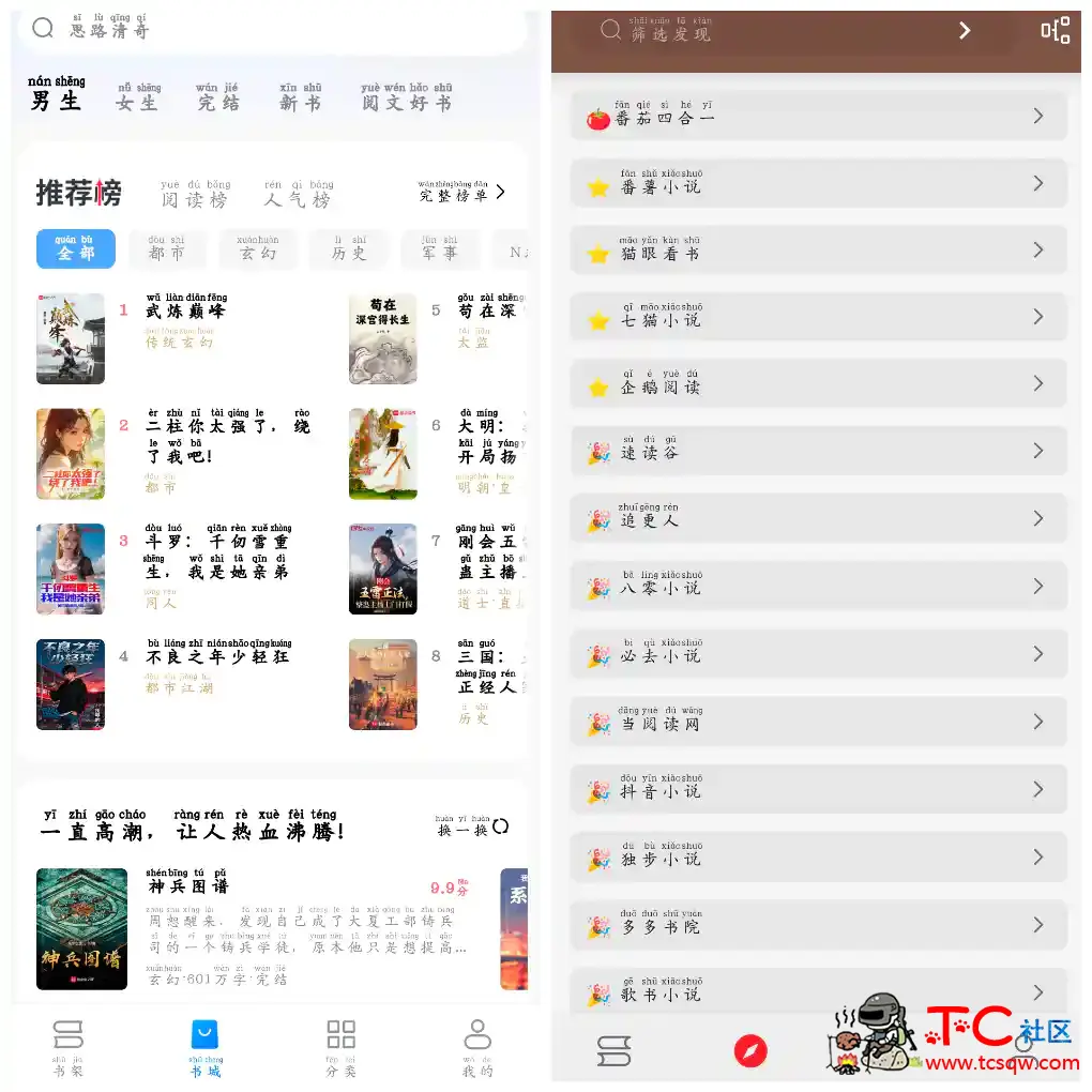 淘小说v11.2.6会员版 无邪小说v1.0.2换书源小说软件 TC辅助网www.tcsq1.com4539