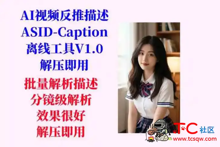 AI视频反推描述工具(ASID-Caption)V1.0 TC辅助网www.tcsq1.com2149